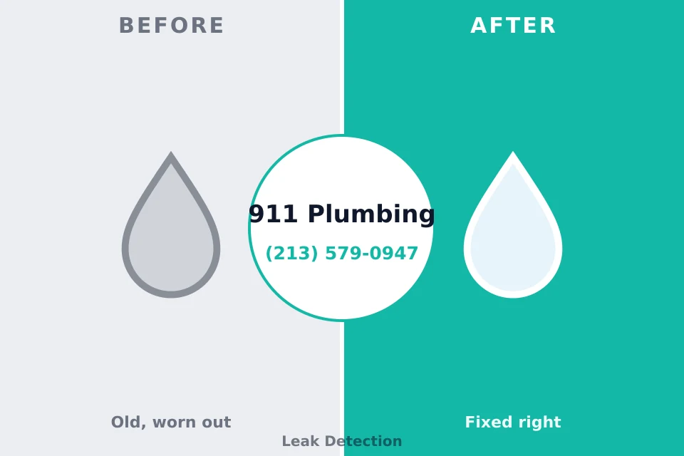 Before and after: plumbing repair Kingston, OK